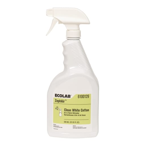 Rafraîchisseur d’air et désoeuvement pour tissus ZephAir Clean White Cotton Ecolab®, 32 oz #6100129